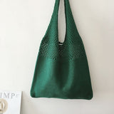 Knitted HandBag For Women Beach Hobo Bag Casual Lightweight Shoulder Tote Bag Female Boho Style Shopping Woven Handbag