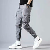 New Streetwear Men's Multi Pockets Cargo Harem Pants Hip Hop Casual Male Track Pants Joggers Trousers Fashion Harajuku Men Pants