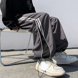 American Style Men's Jogger Striped Summer Clothing Techwear Wide Cargo Pants Trousers y2k Streetwear Sweatpants Korean Fashion