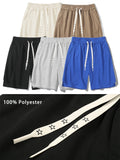 2023 Summer Men's Shorts Fashion Stars Drawstring Straight Baggy Sweatshorts Casual Wide Pants Men Short Sweatpants Sportswear