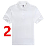 T-shirt men's trend solid color round neck new summer white  t-shirt clothes men