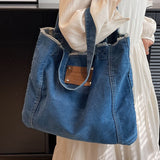 Denim Women's Shoulder Bag High Quality Large Capacity Simple All Match Female Shopper Bag The New Listing Chic Designer Handbag