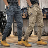 Camo Navy Trousers Man Harem Y2K Tactical Military Cargo Pants for Men Techwear High Quality Outdoor Hip Hop Work Stacked Slacks