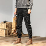 Joggers Cargo Pants Men Casual Y2k Multi-Pocket Male Trousers Sweatpants Streetwear Techwear Tactical Track Gray Pants Men