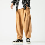 New Spring Men Lantern Cargo Pants Casual Trousers Sweatpants Couple Wide Leg Joggers Straight Solid Color Baggy Oversize Pants