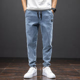 Spring Summer Black Blue Cargo Jeans Men Streetwear Denim Jogger Pants Men Baggy Harem Jean Trousers