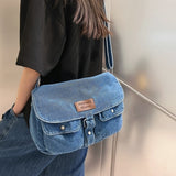 Denim Hobo Crossbody Bags For Women 2023 New Trends Purses And Handbags Multi Pockets Shoulder Messenger Bag Big Capacity Totes