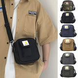 17*17*7cm New Pouch Crossbody Bag Oxford Men Women Handbag Canvas Square Fashion Hip Hop Storage Shoulder Bag Messenger Bags2023