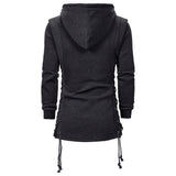 Autumn New Men Hoodies Sweatshirts Casual Solid Long Sleeve Hoodie Men Slim Fit Dark Hooded Loose Jacket Coats