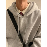 Solid Color Sweatshits Men's Fashion Hooded Loose Autumn Unisex Hoodies Hip Hop Casual Male New Brand Pullovers