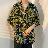 Print Shirts Men Hawaiian Beach Harajuku Handsome Vacation Unisex Baggy M-3XL Fashion Y2k Temper Camisas Japanese Stylish Chic