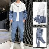 Men Tracksuit Casual Joggers Hooded Sportswear Jackets And Pants 2 Piece Sets Hip Hop Running Sports Suit