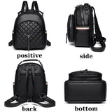 Anti Theft Backpack Famous Fashion Ladies Designer Shoulder Bag Premium High Quality Leather Backpack Large Capacity School Bags