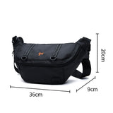 Personalised Trend Men's Crossbody IPad Zip Waterproof Fashion Multilayer Chest Bag Daily Commute Cycling Premium Sling Bags