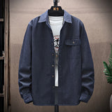 Spring Men's Simple Cotton Denim Shirt Business Casual Loose Thin Jean Shirts Jacket Male Classic Brand Fashion Clothing