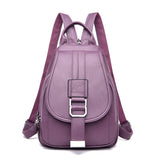 Hot Women Leather Backpacks Female Vintage Backpack For Teenage Girls School Chest Bag Travel Bagpack Ladies Sac A Dos Back Pack