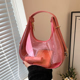 2023 Summer Clear Shoulder Bag Fashion Candy Small Handbags Designer Women Transparent Underarm Bags