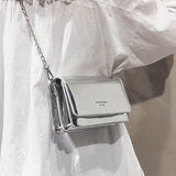 Square Women Shoulder Bag 2023 New Fashion Silver Bolso Mujer Chain Crossbody Bag Female Y2k Daily Shopping Sac A Main