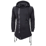 Autumn New Men Hoodies Sweatshirts Casual Solid Long Sleeve Hoodie Men Slim Fit Dark Hooded Loose Jacket Coats