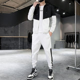 Men Tracksuit Casual Joggers Hooded Sportswear Jackets And Pants 2 Piece Sets Hip Hop Running Sports Suit