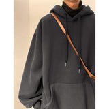 Solid Color Sweatshits Men's Fashion Hooded Loose Autumn Unisex Hoodies Hip Hop Casual Male New Brand Pullovers