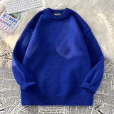 Round Neck Men's Korean Sweaters 8 Colors Fashion Warm Soft Autumn Male Knitted Pullovers Solid Casual Knitwear