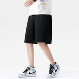 Summer Basic Shorts for Mens Fashion Trends Simple Sweatpants Teenage Classic Solid Drawstring Short Pants Plus Size Streetwear