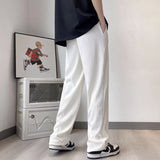 Wide Leg Pants Men Clothing Baggy Thin Teens Simply Striped Hip Hop Chic Streetwear Fashion Summer Trousers Pantalones Jogger