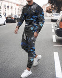 Men's Clothing Sets Fashion Must-Have Activewear 3D Printed Long Sleeve T-Shirts Men's Pullovers Casual Sweatpants Set