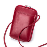 Genuine Leather Crossbody Bag Women Small Shoulder Handbag High Quality Cow Leather Mobile Phone Purse Bags Female Messenger Bag