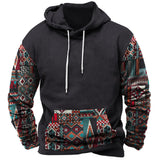 Men's 3D vintage long-sleeved shirt, large long-sleeved printed hoodie men's wear new in hoodies & sweatshirts