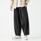 New Spring Men Lantern Cargo Pants Casual Trousers Sweatpants Couple Wide Leg Joggers Straight Solid Color Baggy Oversize Pants