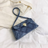 2023 Casual Shoulder Bag Denim Pattern Handbags Designer Underarm Bag Fashion Commute PU Leather Top Handle Bags