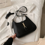 Toptrends Vintage Half Moon Underarm Shoulder Bags For Women 2023 Trend Luxury Designer PU Leather Ladies Handbags And Purses