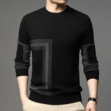 2023 Autumn  Mens Pullover Sweater Winter Men Casual O-Neck Business Sweater Coats Men's Slim Fit Knitted Pullovers Clothing