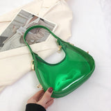 2023 Summer Clear Shoulder Bag Fashion Candy Small Handbags Designer Women Transparent Underarm Bags