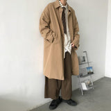 Men Trench Coat Casual Coat Overcoat Retro Male Women's Windbreaker Windproof Loose Jacket For Men Cardigan Clothing