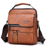 Luxury Brand Men Crossbody Messenger Bags Business Casual Handbag Male Spliter Leather Shoulder Bag Large Capacity