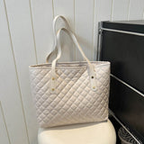 Popular Plaid Design Handbags Casual Tote Bags For Women Large Capacity Shoulder Bag Pu Leather Lady Top-handle Bags