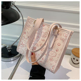 Womens Cute Shoulder Bag Cartoon Kawaii Purses and Handbags Luxury Designer Pu Leather Solid Color Bolsa Female Elegant Bag