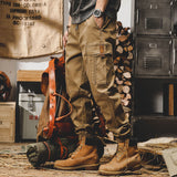 Casual Cargo Pants Sweatpants Men Vintage Streetwear Loose Military Tactical Trousers Cargo Man Pants Tactical Clothing