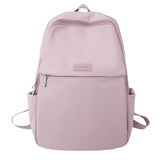 Female Pack Nylon Women Laptop Backpack Fashion Bagpack Shoulder Back Bag Preppy Style Solid Color Backpacks for Girls Bookbag