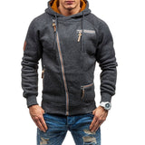 Hoodies Men Autumn Casual Solid Zipper Long Sleeve Hoodie Sweatshirt Top Outwear sudaderas para hombre