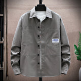 2023 New Spring Autumn Denim Shirt Jacket Men's Fashion Pocket Washing Jeans Blouses Male Tooling Thin Tops Coat 4XL