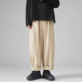 Spring New Korean Fashion Y2k Wide Leg Pants Men's Women's Ins Loose Straight Casual Mopping Elastic Waist Long Trousers