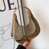 2023 Summer Clear Shoulder Bag Fashion Candy Small Handbags Designer Women Transparent Underarm Bags