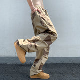 2023 Men's Work Camouflage Printing Cargo Casual Pants Elastic Waist Fashion Trend Sweatpants High Quality Trousers M-2XL