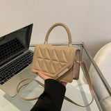 2023 New Fashion Shoulder Bag Plaid PU Leather Ladies Handbags Designer Crossbody Bags For Women