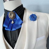 Layers Collor Flower Bow Tie for Gentlemen Suit Wedding Groom Ties with Beads New Arrival