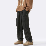 2023 Fashion Brand Men's Outdoor Pants Wide Leg Hip Hop Streetwear Large Pockets Male Cargo Pants Casual Trousers